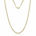 14K Solid Yellow Gold Cuban Link Chain Necklace 20