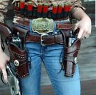 WESTERN HOLSTER GUN BELT HAND MADE COWBOY COLT RUGER Dual ACTION SASS RINGO