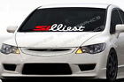 Silliest Windshield Decal Banner Sticker JDM Red/White Fits Honda Civic si SI (For: Honda)