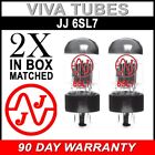 New In Box JJ Tesla 6SL7 Gain Matched Pair (2) Vacuum Tubes 6SL7GT