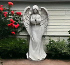 Faceless Angel Concrete Statue Female Angel Religious Figurine Outdoor Decor 16