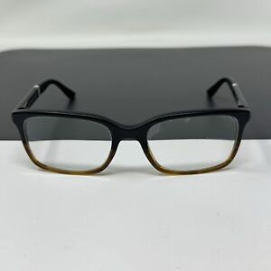 Bvlgari Eyeglasses Frame 3018 5227 Black Striped Brown Women 52-18-140 7161