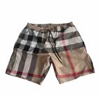 Burberry Men's Exaggerated Check Swim Short Archive Beige Size Large