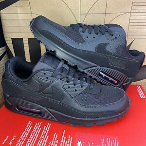 NEW Nike Air Max 90 Men's Size 12 Triple Black Shoes CN8490-003