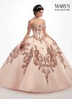 Marys Bridal Pink Quincenera Dress New With Tags Authentic - Size 12 - MQ3025