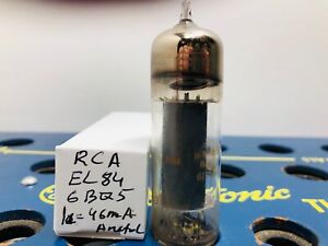 RCA 6BQ5 EL84 Tested Strong Ia=46mA Amp Guitar Audio Vacuum Tube