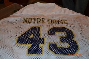 NOTRE DAME LACROSSE GAME USED JERSEY - #43