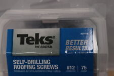 (75-Pk) TEKS Hex Washer Head Metal Roofing Screw #12 x 1.5