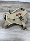 🔥KONG Tactical Dog Vest Harness Tan/Khaki Size Large with Carry Pouches