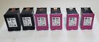 6 EMPTY HP 61 / 61XL INK CARTRIDGES never refilled BLACK & TRICOLOR