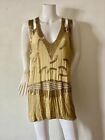 Vintage French Flapper Dress Costume Opera Hand Beaded Couture 1920s