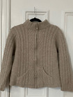 Aran Crafts Ireland Irish Womans Merino Wool Cardigan Medium