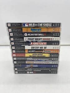Sony PSP Game Lot of 13 Mostly CIB, 1 New Read Description