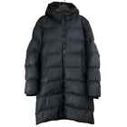 RAINS Alta Mens L Long Puffer Jacket Black Hooded Waterproof Windproof I…