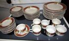 Lot 48 Gibson Dining Set Dishes Cups Saucers Porcelain Floral Christmas Themed