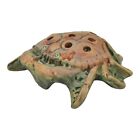 New ListingWeller Muskota 1920s Vintage Art Pottery Brown Large Crab Ceramic Flower Frog