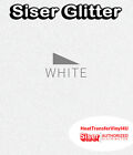 Siser White Glitter Iron On Heat Transfer Vinyl For T-Shirts 12