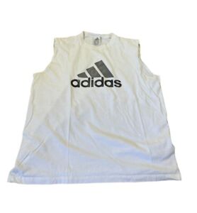 VINTAGE Adidas Tank Top Mens XL Sleeveless Shirt Made USA 90s Y2K Logo