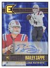 2022 Panini Chronicles Essentials Signatures Blue Bailey Zappe Auto RC #2/10