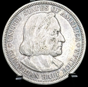 New Listing1892 - Columbian Expo Silver Half Dollar 50C Commemorative Coin