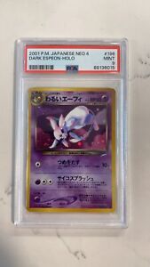 Dark Espeon 196 Neo Japanese Holo Pokemon Card PSA 9 Mint