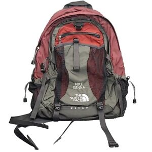 The North Face Recon Backpack Laptop School Outdoor Hiking Travel Maroon Gray