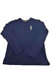 Ralph Lauren Polo Bear Embroidered Football Long Sleeve T Shirt Navy Blue Mens M