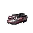 Florsheim Vintage Brown Leather Wing Tip Tassle Kilt Dress Shoes Size 10
