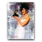 Selena Quintanilla-Perez #8 Art Card Limited 45/50 Edward Vela Signed (Music -)