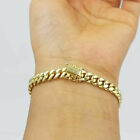 Solid 14k Yellow Gold Plated 6mm Link 7.5