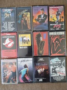 Lot of 12 80's Synth Pop Movie Soundtracks Tapes: More Dirty Dancing, Top Gun,