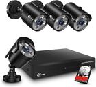4pcs Xvim 8CH 1080P Wired Security Camera System with 1TB Hard Drive Outdoor