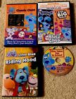 Lot 6 BLUE’S CLUES DVDs Classic, Bluestock, Riding Hood, School, Stories, Learn