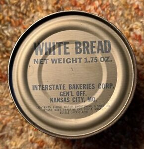 Vintage Vietnam US Army Combat C Ration White Bread Can Sealed VERY NICE!