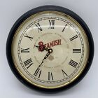 Vintage Wood &Glass  Pub Bar Clock Promoting Beamish Irish Stout 25cm (1990’s)
