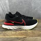 Nike React Infinity Run Flyknit 3 Size 9.5 Mens Black Siren Red Running Shoes