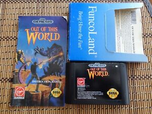 Out Of This World (Sega Genesis) Authentic Game Cart+manual+Slip case=VGC