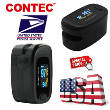 CONTEC Pulse Oximeter Oxygen Saturation SPO2 Black Finger PR Blood Monitor USA