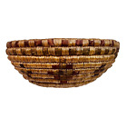 Yupik Coil Basket Seagrass and Seal Gut Materials “Quarter Baskets