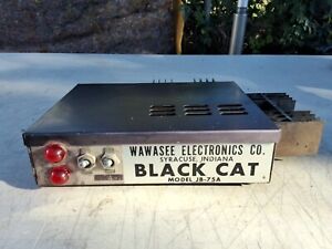 VINTAGE WAWASEE ELECTRONICS BLACK CAT JB75A AMPLIFIER MOBIL Untested