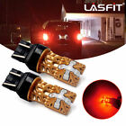 LASFIT 7443 7444 7440 7441 LED Bulbs Brake Stop Light Lamp Red Super Bright 2pcs (For: Nissan Quest)