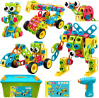 195 PCS Educational STEM Toys for Boys and Girls Ages 3 4 5 6 7 8 9 10 Construct
