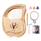 Lyre Harp 19 Metal Strings Maple Saddle Mahogany Body Lyra Harp With Bag Strings
