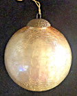 Antique Kugel  Golden Round Christmas Ornament Germany Original Old Kugel