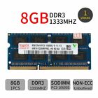 8GB 4GB DDR3 1333MHz PC3-10600S sodimm 204Pin Laptop Memory SODIMM RAM Hynix LOT