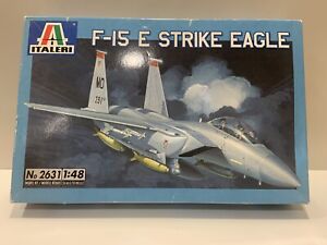 ITALERI F-15 E Strike Eagle 1:48 Scale Model Kit. No 2631 ©️2003