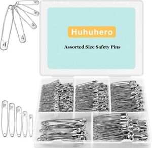 350 Pcs Safety Pins Assorted Sizes Safety Pins Set for Sewing Craft Cloth Large