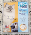 Soft Claws Nail Caps for Cats Clear - Medium 9-13 lbs. -  New