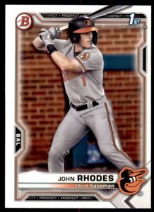 2021 Bowman Draft Base #BD-80 John Rhodes - Baltimore Orioles