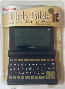 Franklin Electronic Holy Bible KJV & NIV Holman Bible Dictionary BIB-475, Rare